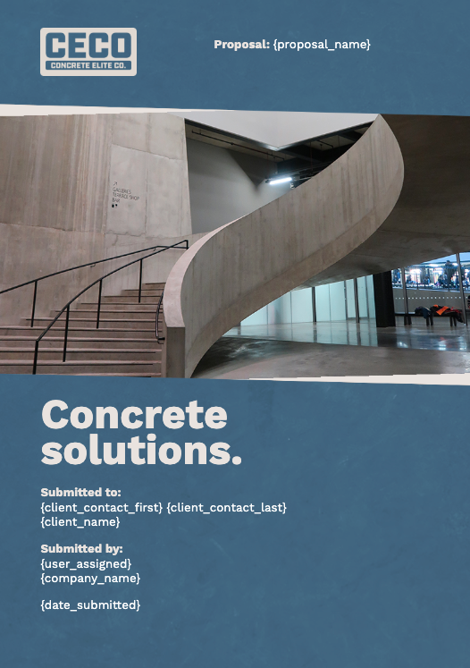 Concrete Proposal Template